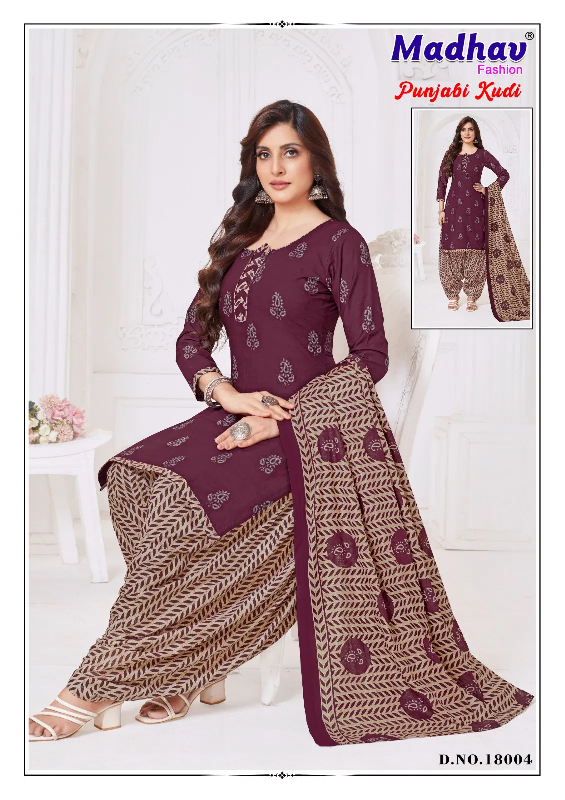 Punjabi Kudi Vol 18 By Madhav Printed Cotton Dress Material Orders In India